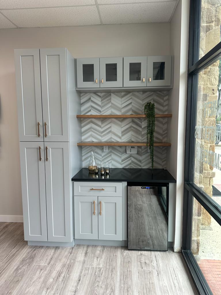 black and white cabinets in austin